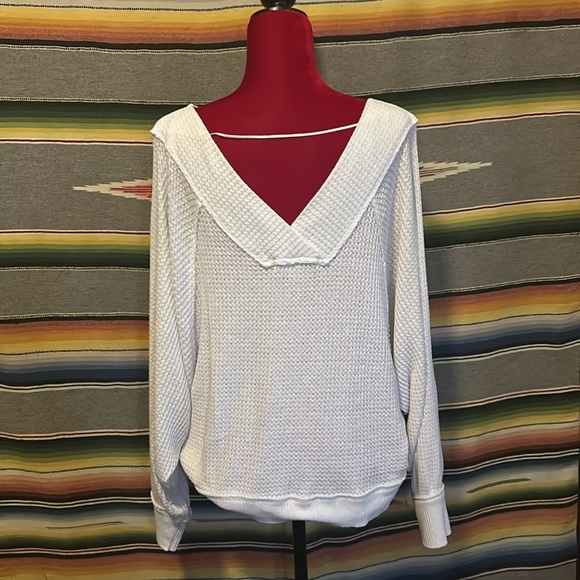 FP Oversized Waffle Sweatshirt OSFM - Picture 2 of 5